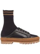 Fendi Sock Loafer Sneakers - Black