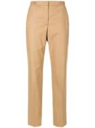 Msgm Cropped Trousers - Nude & Neutrals