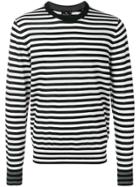 Ps By Paul Smith Striped Knit Sweater - Black