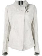 Isaac Sellam Experience - 'electrique' Jacket - Women - Lamb Skin - 38, Grey, Lamb Skin