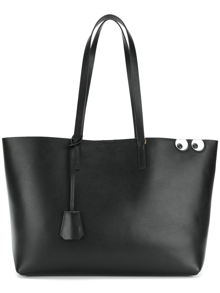 Anya Hindmarch Eyes Shopping Bag - Black