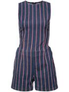3x1 - Striped Playsuit - Women - Cotton/spandex/elastane - M, Women's, Blue, Cotton/spandex/elastane