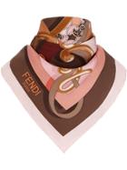 Fendi Printed Foulard - Pink