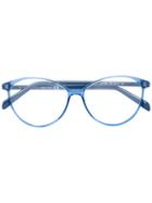 Emilio Pucci Cat Eye Glasses, Blue, Acetate