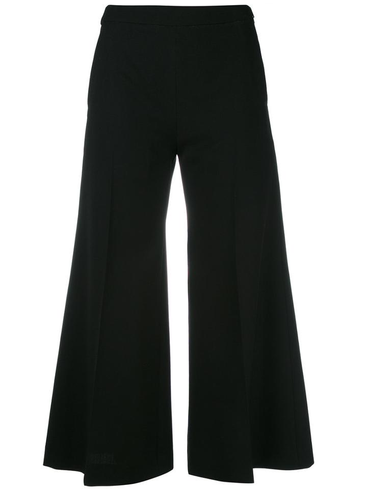 Acne Studios Cropped Palazzo Pants, Women's, Size: 36, Black, Wool