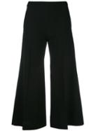 Acne Studios Cropped Palazzo Pants, Women's, Size: 36, Black, Wool