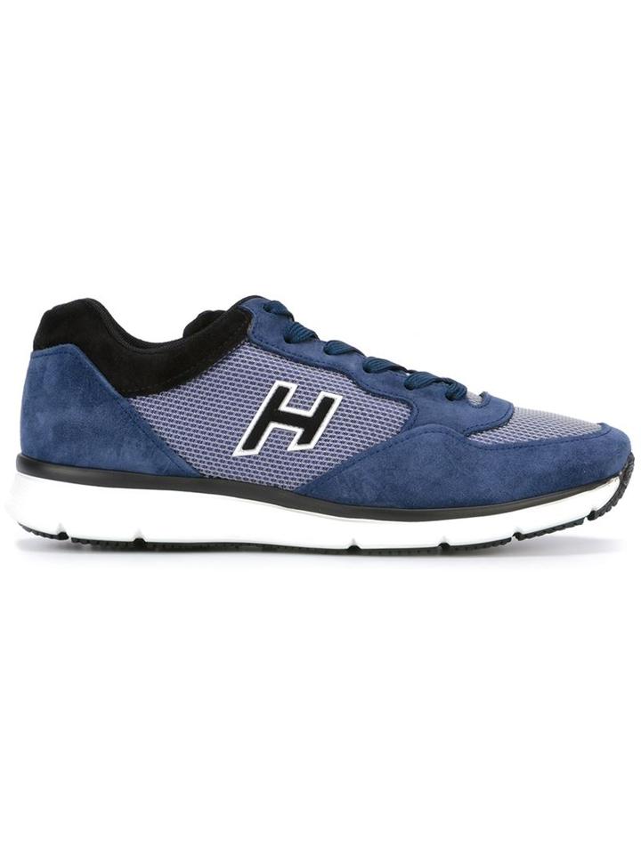 Hogan Traditional 2.0 Sneakers, Men's, Size: 6.5, Blue, Suede/nylon/leather/rubber