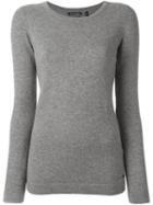 Woolrich Scoop Neck Jumper, Women's, Size: Small, Grey, Cashmere