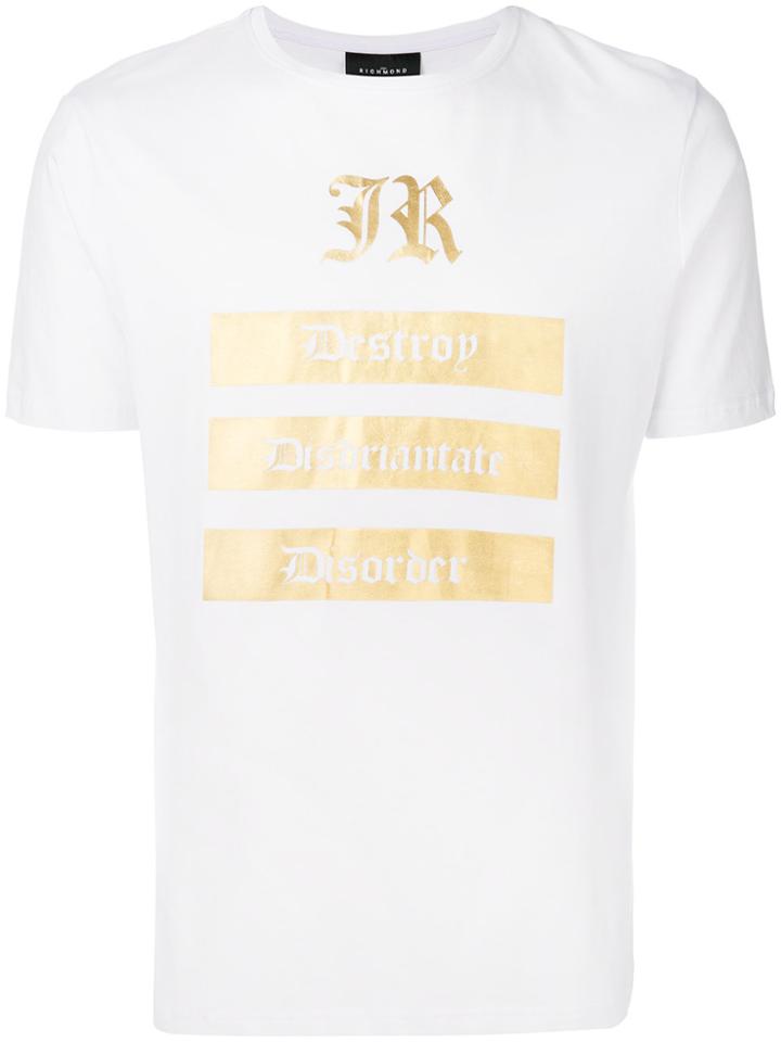 John Richmond Destroy Logo T-shirt - White