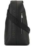 Emporio Armani Logo One-shoulder Backpack - Black