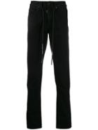 Off-white Embroidered Arrows Logo Trousers - Black