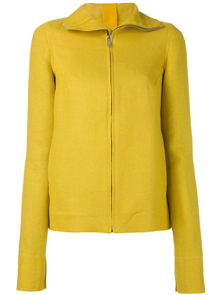 Rick Owens - Hooded Sweatshirt - Women - Cotton/linen/flax - 40, Yellow/orange, Cotton/linen/flax