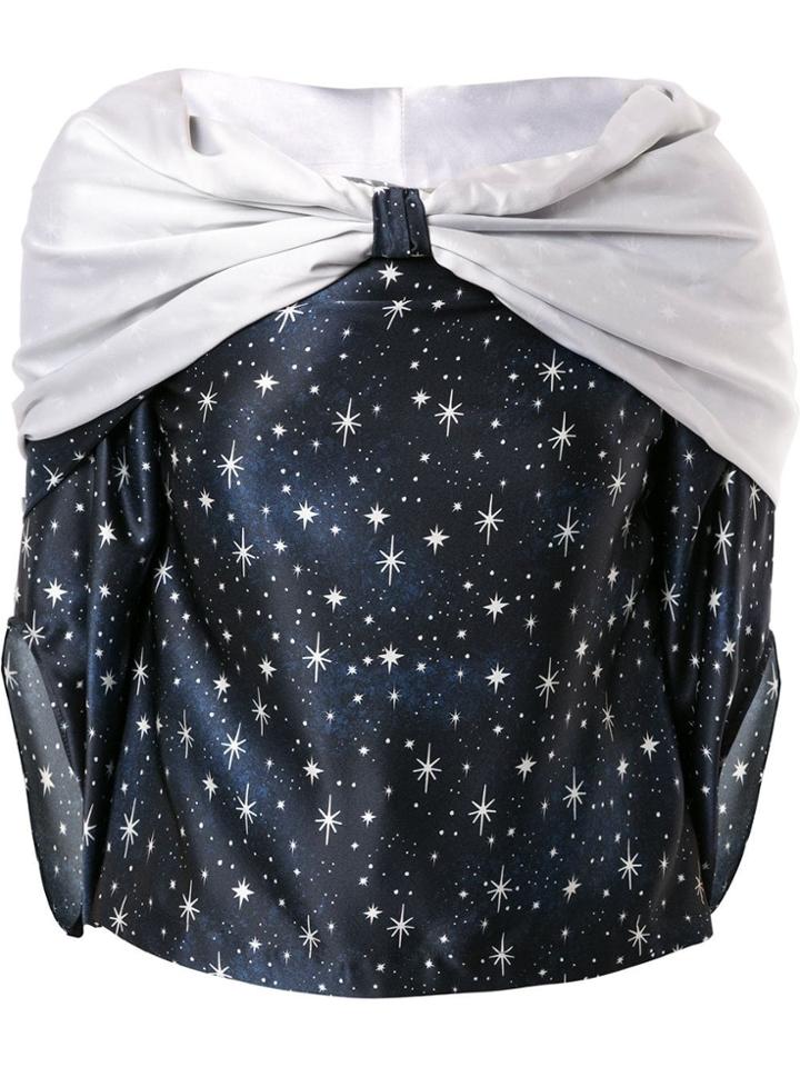 Hellessy Hooded Blouse With Adjustable Drawstring - Blue