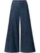 Adam Lippes Wide-leg Trousers, Women's, Size: 0, Blue, Cotton