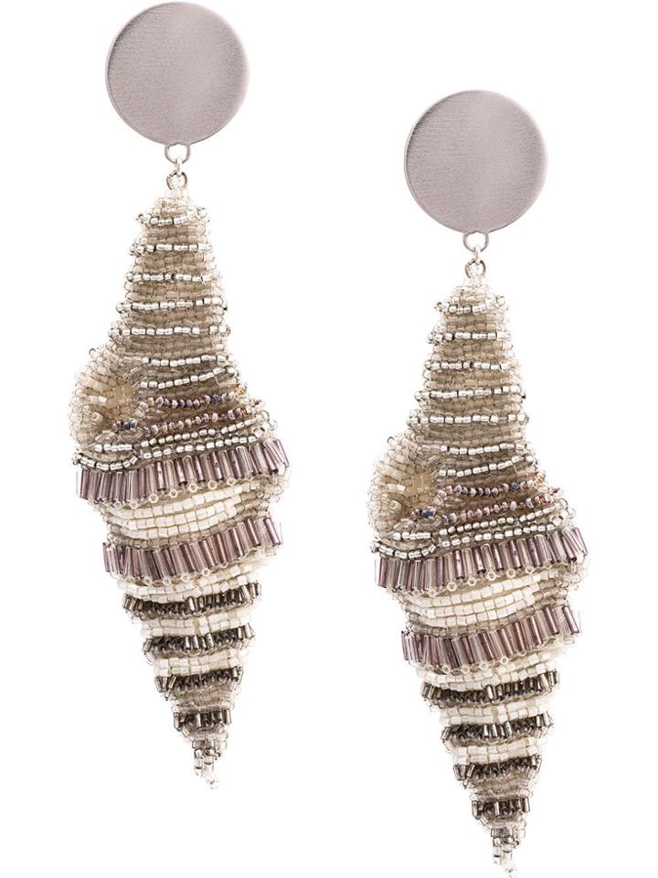 Mignonne Gavigan Bead Earrings - Silver