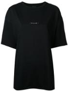Ikumi Printed Boxy T-shirt, Women's, Size: Medium, Black, Cotton