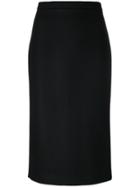 Rochas Midi Pencil Skirt - Black