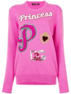 Dolce & Gabbana Princess Patch Jumper - Pink