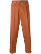 The Gigi - Craig Cropped Trousers - Men - Cotton - 48, Brown, Cotton