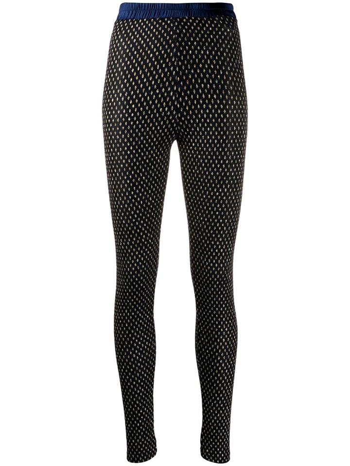 Styland Ruffed Waist Trousers - Blue
