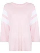 Nsf Round Neck Sweatshirt, Women's, Size: Medium, Pink/purple, Cotton