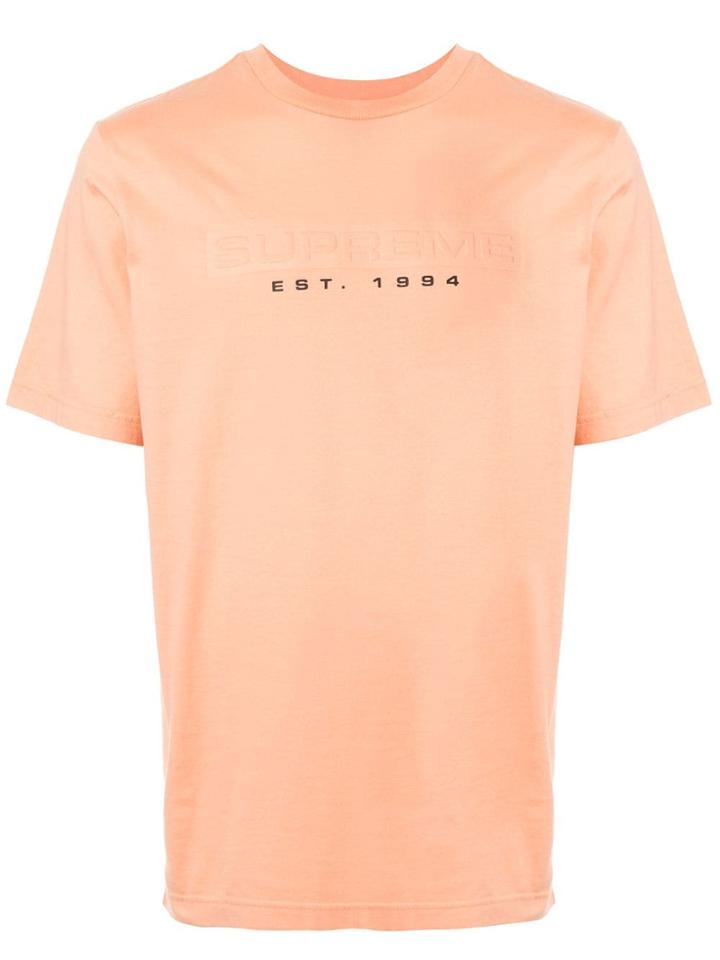 Supreme Debossed T-shirt - Orange