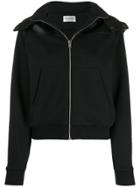 Saint Laurent Panelled Hooded Jacket - Black