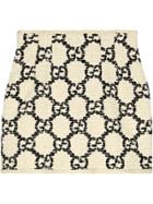 Gucci Gg Tweed Mini Skirt - White