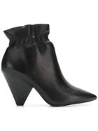 Ash Elasticated Ankle Boots - Black