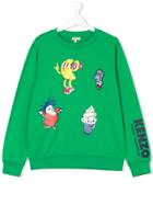 Kenzo Kids Multi-printed Sweatshirt - Green