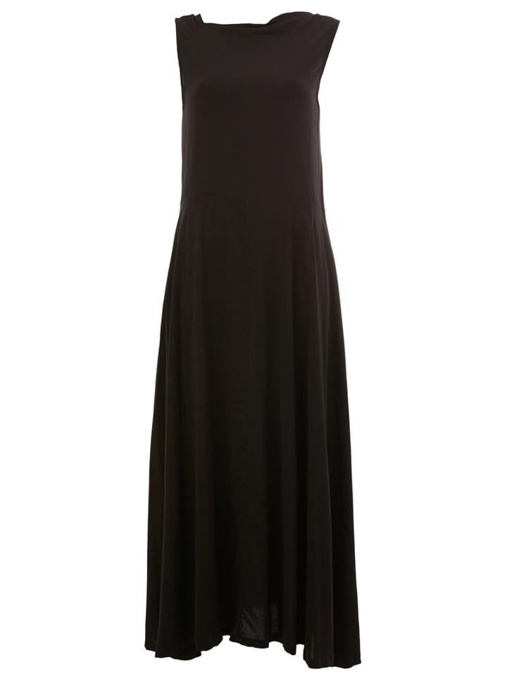 Ann Demeulemeester Asymmetric Draped Dress, Women's, Size: 38, Black, Nylon/spandex/elastane/virgin Wool