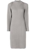 Salvatore Ferragamo Knitted Twin-set Dress - Grey