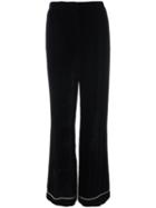 Alberta Ferretti Wide-leg Trousers, Women's, Size: 40, Black, Rayon/silk
