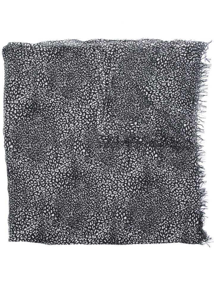 Faliero Sarti - Plaid Print Scarf - Women - Silk/modal - One Size, Black, Silk/modal