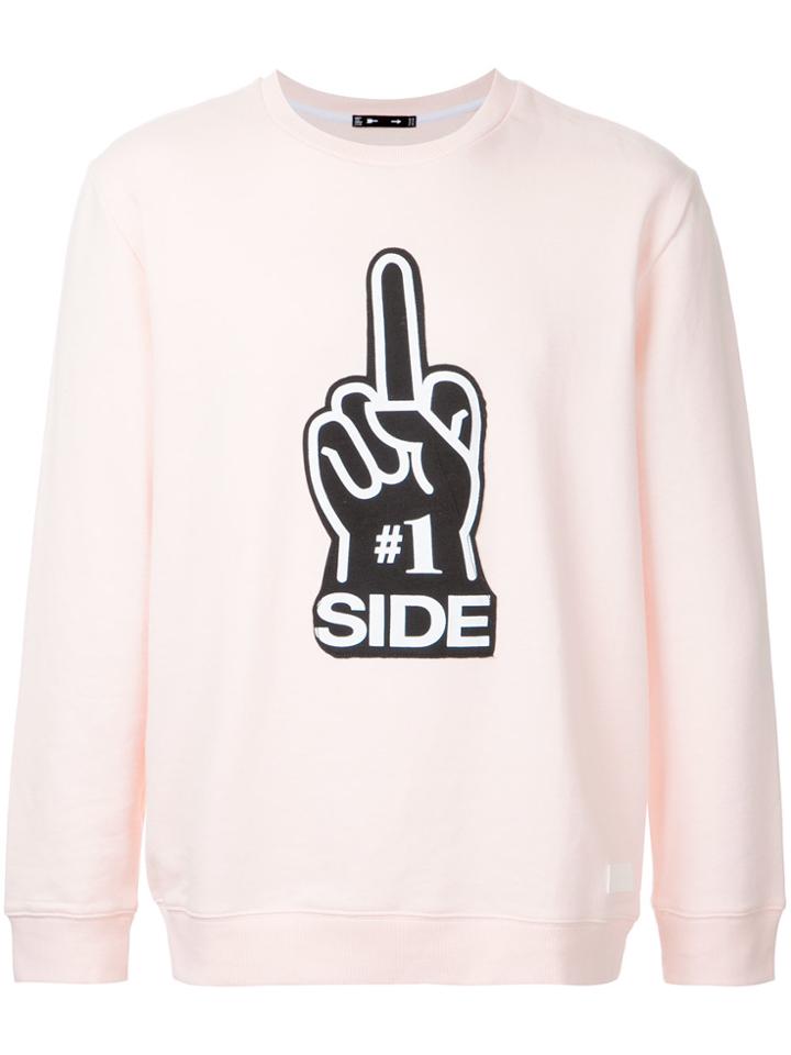 The Upside Novelty Crew Neck Sweatshirt - Pink & Purple