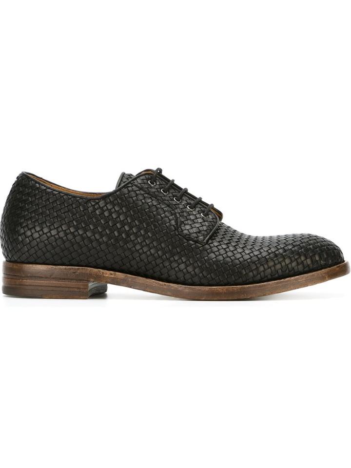 Buttero Woven Lace-up Shoes