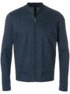 Harris Wharf London Zipped Fitted Sweater - Blue
