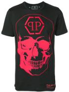 Philipp Plein Logo Skull Print T-shirt - Black