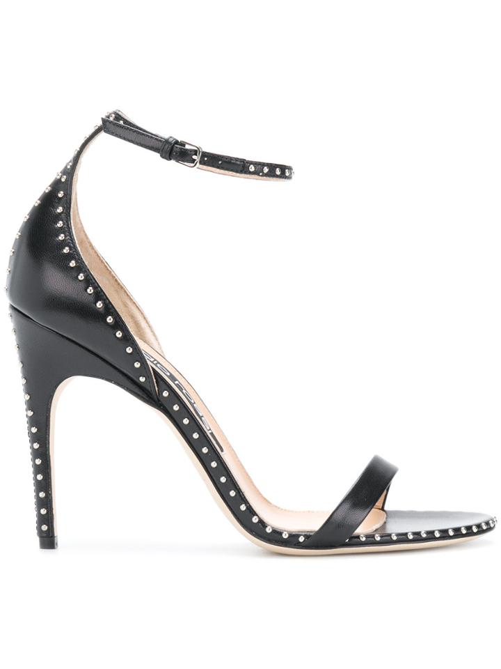 Sergio Rossi Studded Slingback Sandals - Black