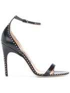 Sergio Rossi Studded Slingback Sandals - Black