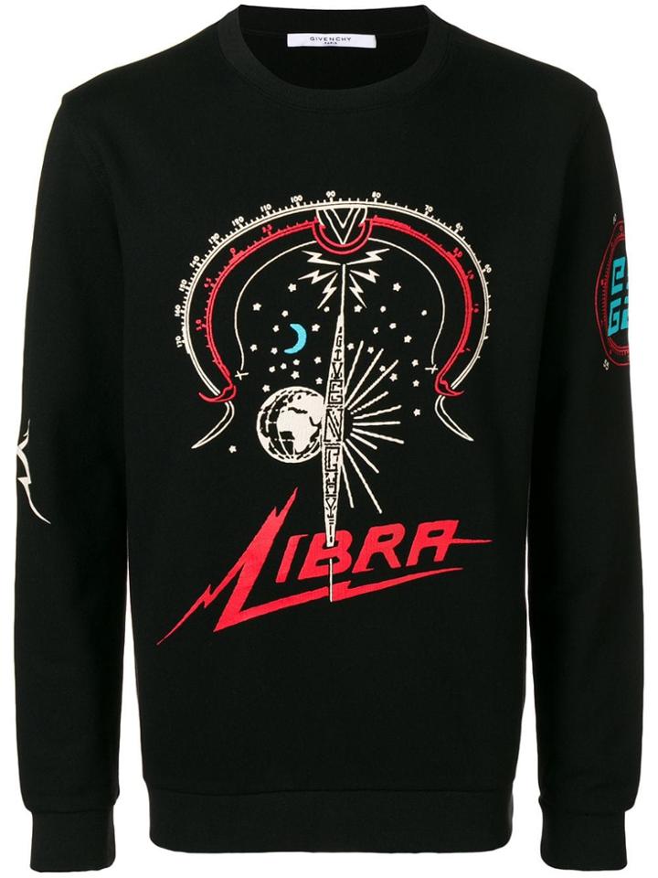 Givenchy 'libra' Print Sweatshirt - Black
