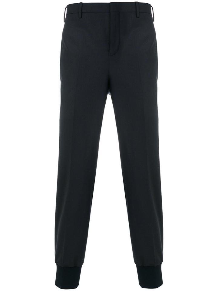 Neil Barrett Elasticated Cuffs Trousers - Blue