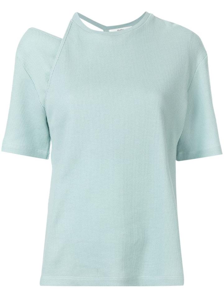 G.v.g.v. Cut-out Waffle T-shirt - Green