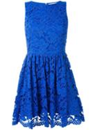 Alice+olivia Lace Mini Dress, Women's, Size: 6, Blue, Polyester/spandex/elastane/nylon/viscose