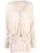 Uma Wang Back Pleated Cardigan - Brown