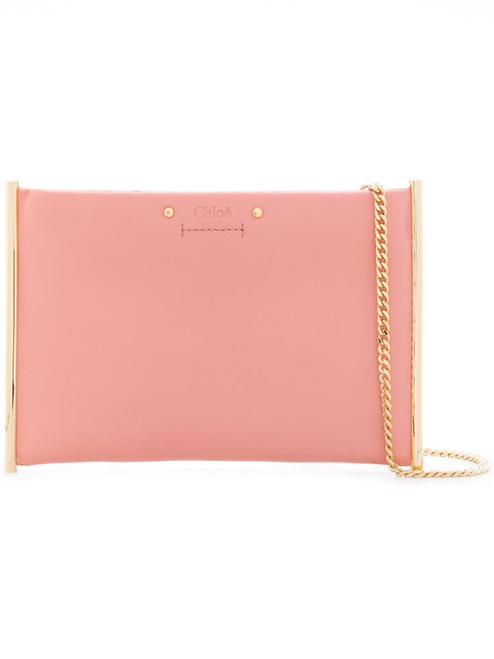 Chloé Envelope Clutch Bag - Pink & Purple