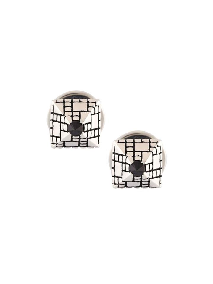 John Brevard 'singular' Stud Sapphire Earrings, Women's, Metallic