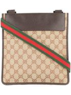 Gucci Pre-owned Gg Shelly Line Shoulder Bag - Brown
