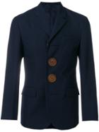 Givenchy Oversized Button Jacket - Blue