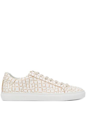Hide & Jack Printed Low Top Sneakers - White